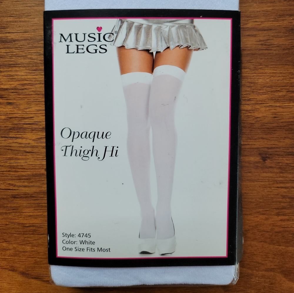 White thigh highs